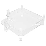 Fabater Durchsichtiger Acryl-Aufbewahrungsständer mit Kühlloch für Mini M4 Pro 2024 Desktop-Computer, Kompakte Acryl-Tischhalterung für das Heimbüro