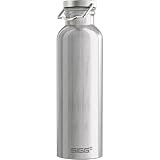 SIGG Original Alu Trinkflasche (0.75 L), schadstofffreie und besonders auslaufsichere Trinkflasche, federleichte Trinkflasche aus Aluminium