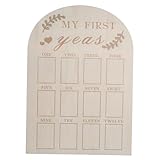 Stabiler Bilderrahmen Aus Holz Für Baby-andenken Neugeborene Erstes Jahr