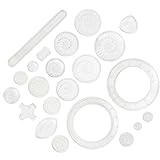 Zerodeko 22 Stück Malset mit Ineinandergreifenden Zahnrädern Kunststoff Langlebig Spiralförmige Designs Kreatives Zeichenspielzeug für Erwachsene