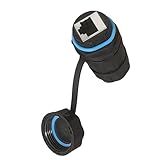 Oxxggkao IP68 M23 RJ45-Ethernet Koppler Abgeschirmter Cat6-Stecker Für Daten Und Beleuchtungssysteme Außenbereich Industrieller Ethernet Koppler
