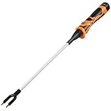 Elektrischer Fänger,Elektroviehtreiber,Generic Elektrischer Tier Prod Stick,Bullenpeitsche Stark,Wiederaufladbarer Wasserdichter Für Vieh Rinder Schafe Pferde Und Andere Tiere 126CM
