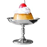 Stilvolle Dessertschalen, anspruchsvolle Kelchbecher, Edelstahl-Eisbecher, Mehrzweck-Servierbehälter, vielseitige Schüssel für Obst, Salate und Desserts für Zuhause, Feiern und Veranstaltungen