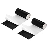 QUARKZMAN Reparaturset für aufblasbare Patches 4 Zoll x 5 Fuß, 2 Stück TPU Pool Patches Reparaturband für Luftmatratze, Hüpfburg, Schwimmbad, Schwarz
