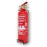 1kg Pulverlöscher, Feuerlöscher, Autolöscher, ABC Pulver, Pulver Feuerlöscher inkl. Halterung und Prüfschild