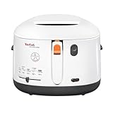Tefal FF1631 Fritteuse Filtra One | 1.900 W | Kapazität 1,2 Kg | Clean-Oil-System | Auffangsieb für Frittierreste | Wärmeisoliert | Spülmaschinenfest Weiß