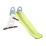 Smoby Life - Funny Wellen-Rutsche mit min.80% Recycling-Anteil– Große Rutsche mit Wasseranschluss, 2 Meter lang, mit Rutschauslauf, Verstrebung, für Kinder ab 2 Jahren