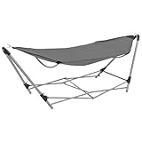 Hängematte mit faltbarem Ständer Grau, Xichuzi Hammock, Outdoor Hängematte, Hängematten Garten, Hängematte Für Draußen - 44366