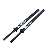 Superdo Schaumstoffschwerter Übungsschwerter (Doppelpack, schwarz)