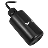 MUSISALY 4 Stück Lash Extension Reinigungsflasche Kunststoff Gebogenes Ausgussdesign Langlebig Wiederverwendbar für Wimpernverlängerungspflege Wimpernreinigung und Make up Wiederverwendbar