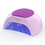 SUNUV SUN2C Nageltrockner UV LED Nagellampe für Gelnägel, 10, 30, 60, 90s Timer, Automatischer Infrarotsensor, Geeignet für Maniküre und Pediküre, Valentinsgeschenk (Lila)