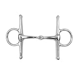 Equine Smile ES0071 Gebiss Knebeltrense Schenkeltrense Einfach Gebrochen aus Edelstahl Gebissstärke 16 mm (13.5 cm)