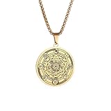 IOETSEUT Choker Halskette Gothic Halskette Kette 7 Erzengel Siegel Halskette für Männer Frauen Schutzengel Schmuck Amulett Beste Freundin Geschenke Freundschaft