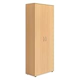 TALENT 3 Schuhschrank hoch, Buche Optik - Vielseitiger Mehrzweckschrank mit verstellbaren Einlegeböden - 70 x 176 x 35 cm (B/H/T)
