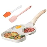 Eierpfanne – Omelettpfannen | Pfannkuchenpfannen | Bratpfanne | Kochgeschirr für Gasherd und Induktion Kochen Omelett-Grill leicht zu reinigen spülmaschinenfest Zuhause Esszimmer Restaurants Camping