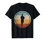Retro Vintage Dudelsack Design Musiker Dudelsackspieler T-Shirt