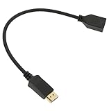 ERINGOGO Display Port Adapter Verlängerungskabel Display Port Stecker Buchse Für PC Und Laptop Videoübertragung Bidirektionale Verbindung