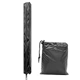 Runyu Wäschespinne Schutzhülle für alle Modelle, 420D Oxford Abdeckung Wäschespinne mit Reißverschlüssen und Kordelzug, Wetterfest Anti-UV Schutzhülle für Wäscheschirm, 165×16×16 cm