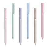 Générique Gelschreiber – 6 Stück Farbstifte | Schreibbedarf Retro Wasserstift für Zeichnung Reise Klassenzimmer Büro College Studium Notizen Meetings Schule