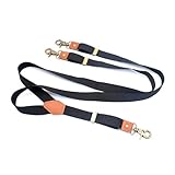 LSNNMU Herren-Hosenträger 2 Stück Vintage Herren Hosenträger 3 Haken Mann for Hosen Casual Verstellbare Damen(Black)