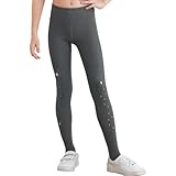Rswnyirn Mädchen Strumpfhose Lange Tanzstrumpfhose mit Funkelnden Strass Leggings Tights Elastisch Kinder Ballettkleidung Dunkelgrau 110-128