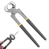 Nexusectar Hufschmiedezange - Stabile Hufnagelzange Aus Chromvanadium, Geschmiedet | Robuste Hufschneidezange Zum Abknipsen Von Hufnägeln Für Hufbeschlag Schmied Hufschmiedebedarf