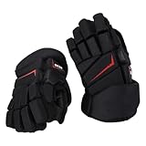Brrnoo Eishockeyhandschuhe für Herren und Frauen mit Hockeyfinger Protection, Lacrosse Schutzhandschuhe für Hockeyspieler - Ideal für Eishockey und Inline Hockey, Hockey Handschuhe 10 Zoll