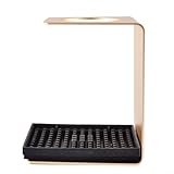 Kaffee-Tropfhalter-Ständer mit Aluminium-Konstruktion und Abtropfschale, entworfen für handgebrühten Kaffee zum Übergießen, kompakt und tragbar (Gold)