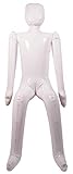 Folat 22427 Deko-Figur: aufblasbare Dummy Puppe - Abraham/Sarah. 1,4 m, Weiss