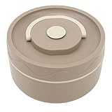 TARSHYRY Isolierter Runder Lebensmittelbehälter mit Wärmespeicherung, Lunchtopf aus Edelstahl und Kunststoff für Warme Mahlzeiten, Mikrowellengeeigneter Tragbarer Speisebehälter aus Material der