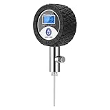 Qkbuza Ballpumpe – Digitales Luftdruckmessgerät, Ballpumpe, Testwerkzeug für Basketball, Volleyball, Sport, Reifenmechaniker, Fußball, Basketball, Rennrad, Mountainbike