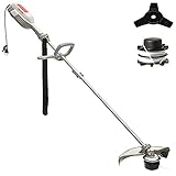 Ikra Elektro Sense Rasensense IES 1000 C Schnittkreis 37cm 1.000W inkl. Fadenspule Dickichtmesser Schultergurt, W, 230 V