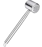 Fleischklopfer, Doppelseitig Fleischhammer Edelstahl, Steak Hammer Fleischklopfer Hammer, Hammer zum Klopfen von Fleisch für Schnitzel spülmaschinengeeignet