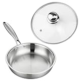 Ldabrye Antihaftbeschichtete Bratpfannen Aus Edelstahl Hitzebeständiger Für Und Elektroherde Spülmaschinenfestes Kochgeschirr Schnell Erhitzebare Bratpfanne Aus Edelstahl