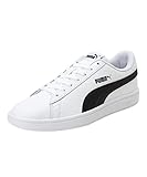 PUMA Unisex Puma Smash v2 L Low-Top, Puma White-Puma Black, 42.5 EU
