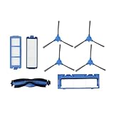 UTTASU Zubehör-Set für eufy RoboVac G40/G40 Hybrid+, Hauptbürste mit Gummilamellen, Seitenbürsten und Filter, Ersatzteile für gründliche Teppich- und Hartbodenreinigung