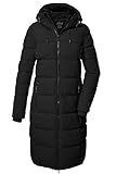 killtec Damen Steppmantel/Funktionsmantel in Daunenoptik mit Kapuze KOW 56 WMN QLTD CT, schwarz, 40, 41810-000