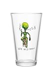 Hat Shark We're Not So Different Alien Pint-Glas mit humorvollem Design, 473 ml, vollfarbig, spülmaschinenfest