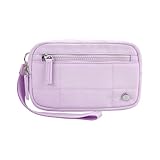 Whrcy Geldbörse mit Reißverschluss, tragbare Clutch, Reisegeldbeutel, Münzhalter, Handy-Organizer, Münzbörse mit Reißverschluss für Bankkarten und Kleingeld, violett, Refer to description, Unisex