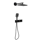 Shower system, Duschsystem, Regenduschkopf mit Handbrause, Duscharmaturen-Sets komplett, Regenfall-Duscharmaturen zur Wandmontage mit Handbrause, Badezimmer-Mischbatterie-Duschset (enthält Duschventi