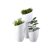 Zhaoj24-05 Blumentopf Pflanzkübel Fiberglas-Pflanzgefäß, Moderne, einfache, dekorative Kombination, schräger Mund, Blumengefäß, Mall, Außenboden, große Verzierung Bumentöpfe