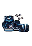 ergobag cubo light Set ergonomischer Schulrucksack, extra leicht, Set 5-teilig, 780 g