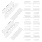 Alipis 100 Stück Transparente Hängeregister Einsätze 30 X 77mm aus Robustem Kunststoff Wiederbeschreibbare Registerkarten für Büro und Schulmappen zur Schnellen