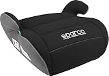 Sparco Kinderautositz-Erhöhung Schwarz und Grau i-Size. Neue Europäische Norm 2024 ECE 129/03. 125-150 cm