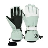 Vdaxvme Warme Vollfinger Winterhandschuhe Für Kaltes Wetter Skihandschuhe rutschfeste Handschutzhandschuhe Zum Laufen Radfahren Snowboarden