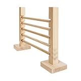 Ynnhik Hürdenspiel Aus Holz - Sprunghürdenstange - Hürdenstangen-Hindernisspiel Aus Holz Für Kaninchen,Kleintierspielzeug, Höhenverstellbares Multifunktionales