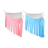 YARNOW 2 Stück Teiliges Kleintier eckversteck aus Strapazierfähigem Stoff Dreieckige Hängematte für Meerschweinchen Hamster Frettchen und Chinchillas Pflegeleichtes Schlafhaus für