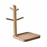 Aufbewahrungsregal Ohrringablage Holzschmuck Holzpalette Holztabletts Schlüsselanhänger für Schlüssel Hängeorganizer Schmuckhalter Tablett Home Organizer Holzschlüsselablage Veranda-Ausstellungss