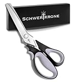 Schwertkrone Zackenschere Premium Zick Zack Schere 23 cm Edelstahl mit Kunststoffgriff doppeltes Kugellager