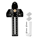 Dünne Rip Jig, Aluminiumlegierung Tischsäge Thin Rip Jig Guide Extended Table Saw Jig Guide for Repeat Narrow Strip Cuts Works Fast Thin Ripping Guide for 3/20.3 cm x 3/10.2 cm T Slot